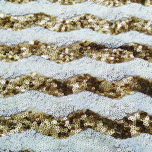Gold Sequin Chevron
