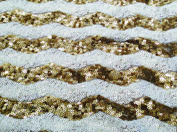 Gold Sequin Chevron