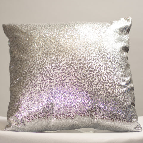 Silver Metallic Pillow