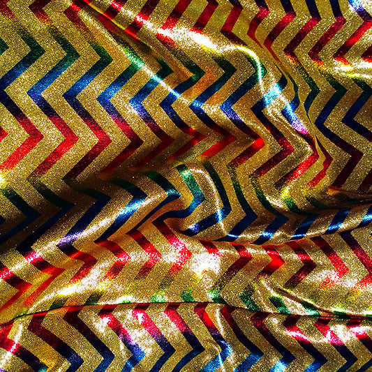 Gold Chevron Lamé