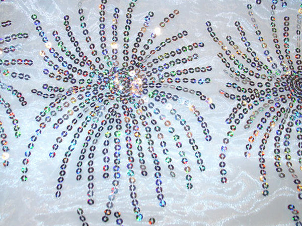 Silver Burst Sequins