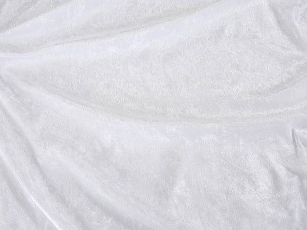 White Crushed Velvet