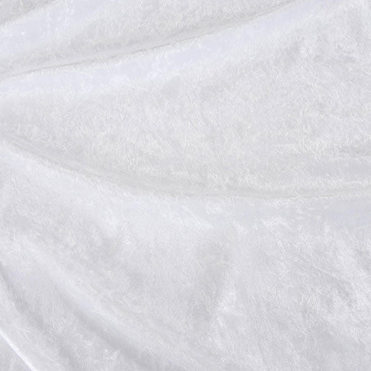 White Crushed Velvet