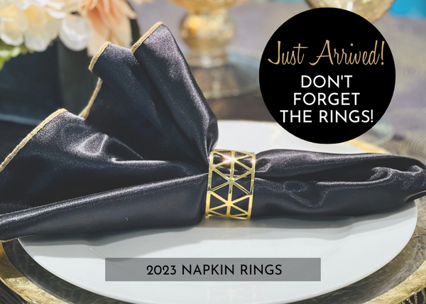 Put A Ring On It - New Napkin Rings for 2023