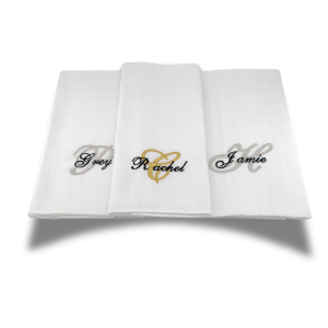 Custom Embroidered Napkins