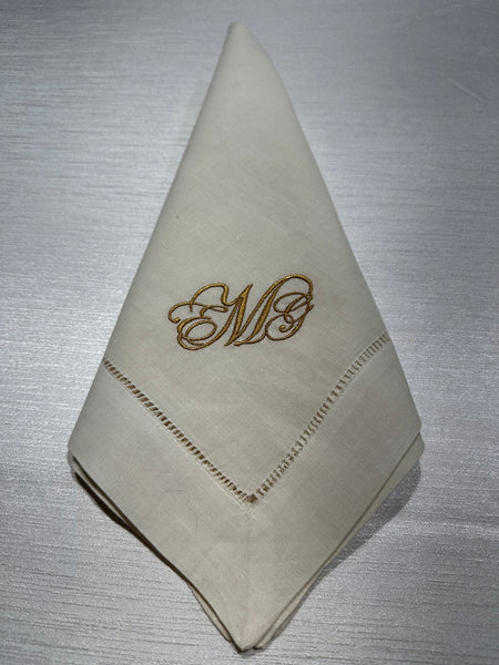 Custom Embroidered Napkins