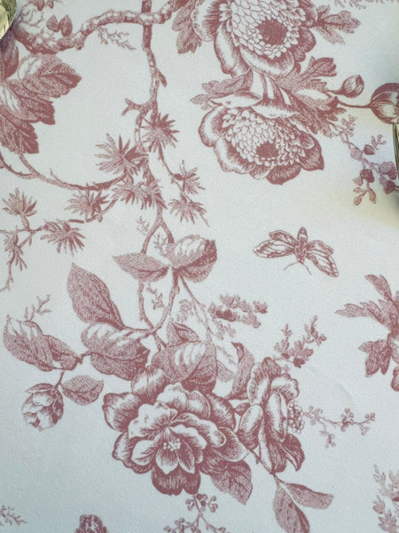 Dusty Rose Toile