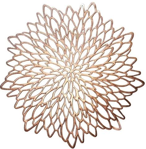 Rose Gold Dahlia Placemat