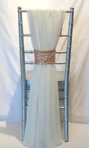 Grecian Drape with Rose Gold Sparkler Band