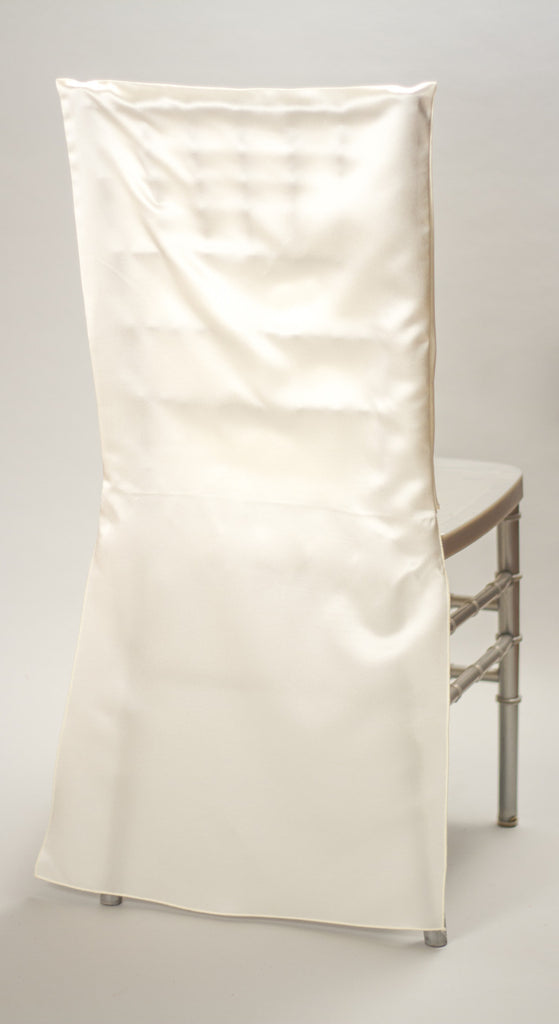 Ivory Satin Chair Back