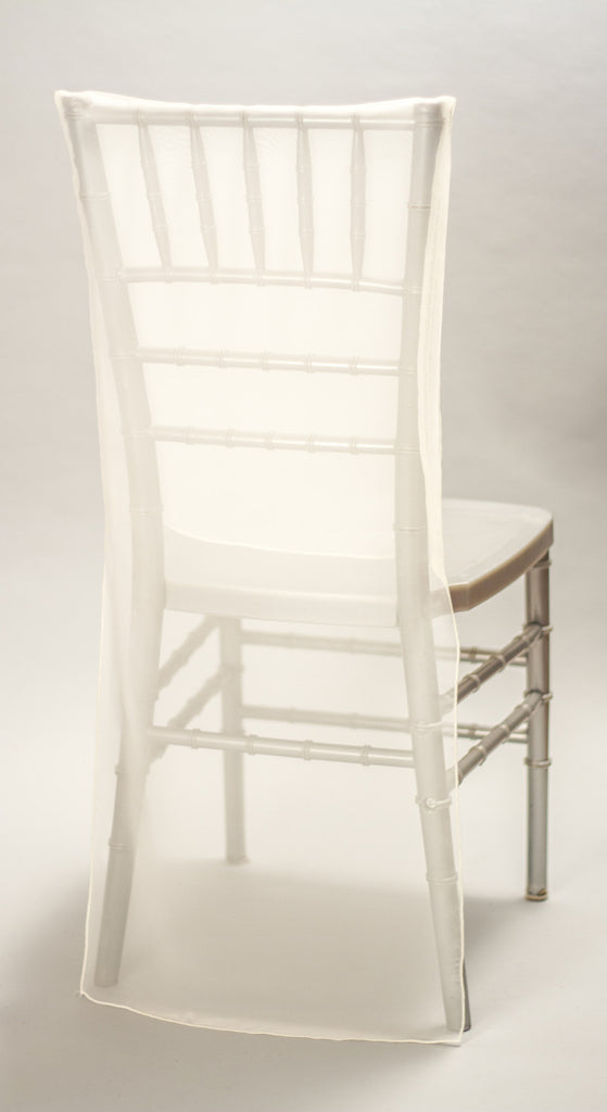 Ivory Sheer Chair Back