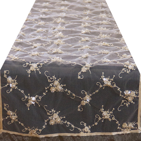 Table Runner, Almond Blossom, Van Gogh, Gold, Linen Table Runner, 100%  Linen, Custom Length, Fabric Table Runner, Hand Made in Lithuania -   Canada