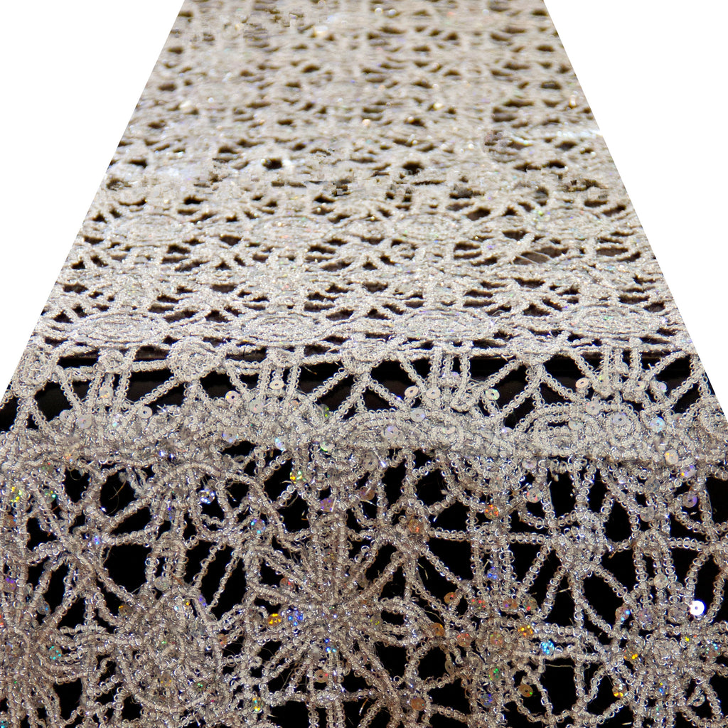 Silver Dream Lace Runner