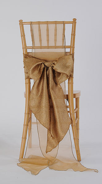 Gold Luster Chair Sash