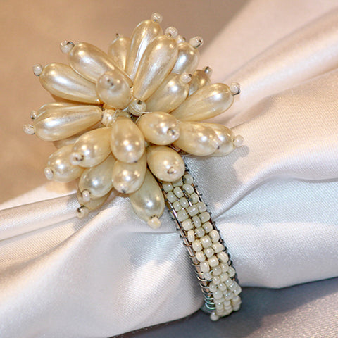 Pearl Flower Napkin Ring
