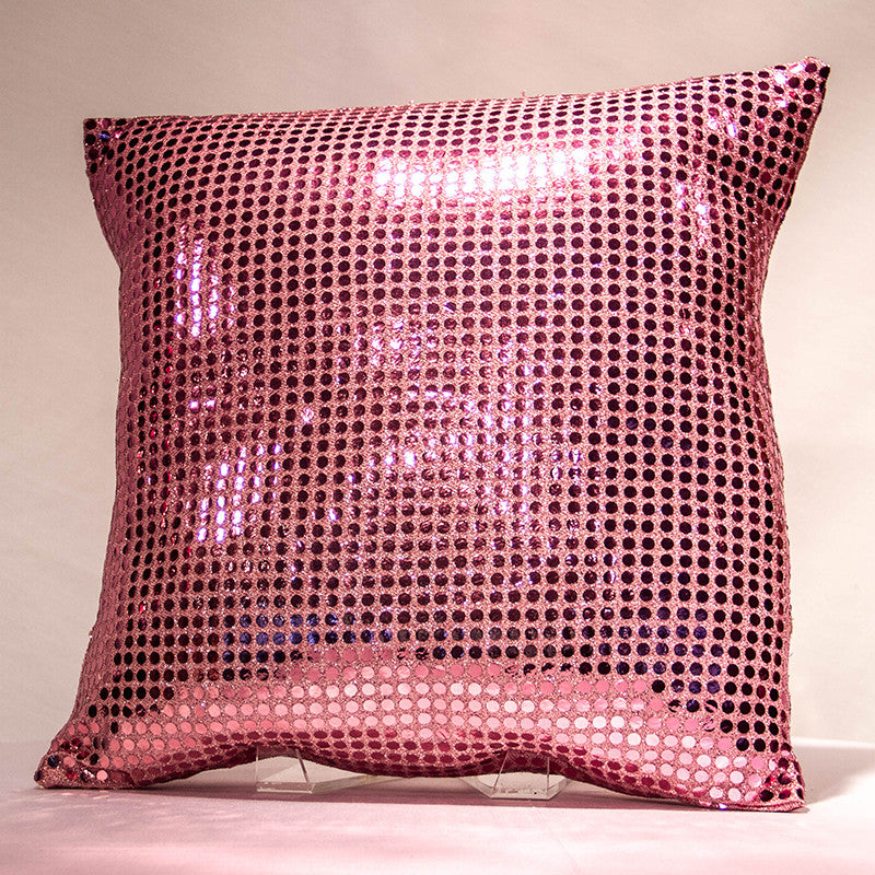 Pink Sequins Pillow