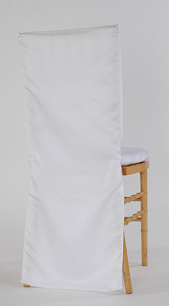 White Satin Chair Cover