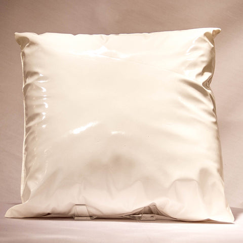 White Vinyl Pillow